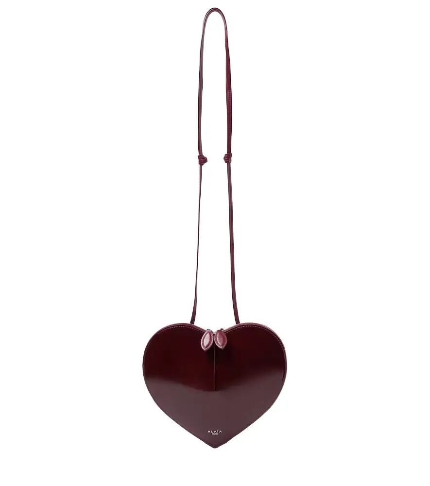 Alaia Alaïa Le Caur patent leather crossbody bag