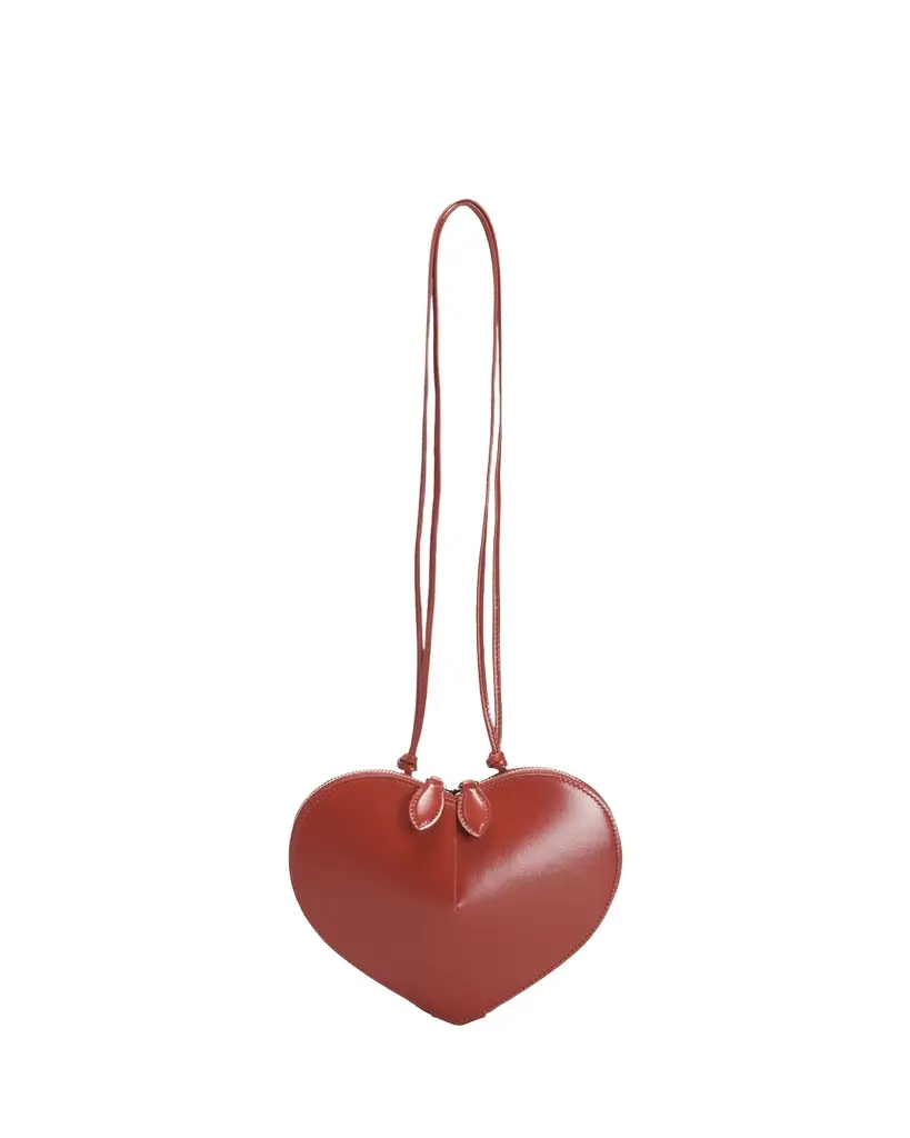 ALAIA Le Coeur Crossbody Bag in Lux Leather