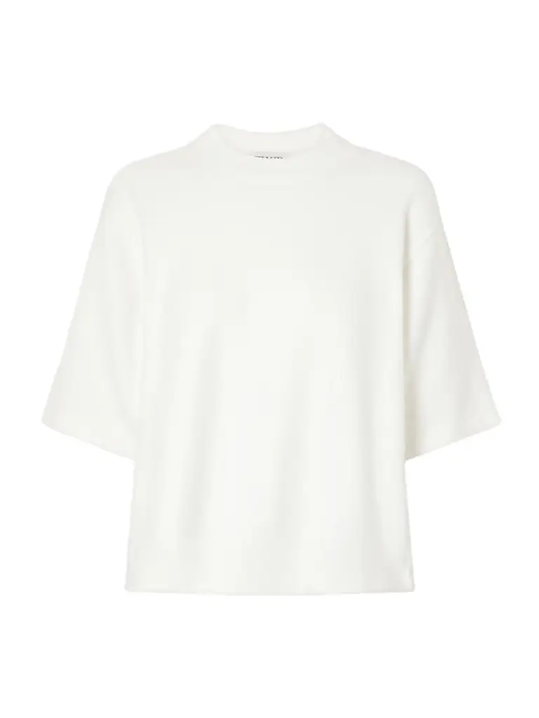 TWP Mock-neck Cotton-jersey T-shirt
