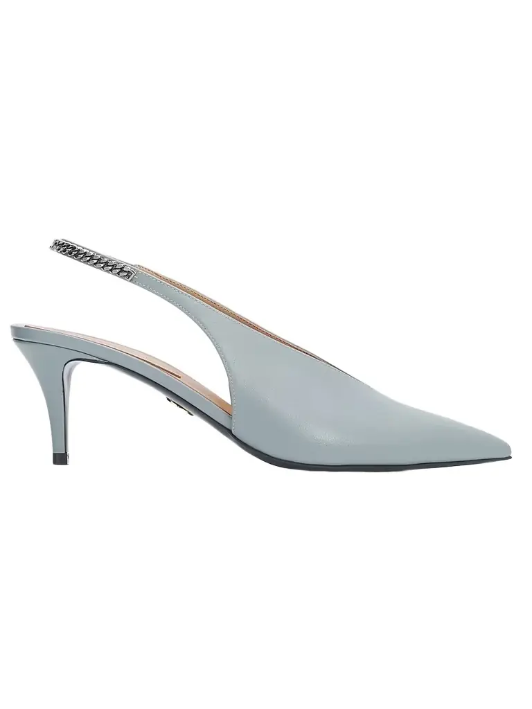 Stella McCartney Women's Falabella 65MM Slingback Pumps - Ice Blue - Women's Shoes