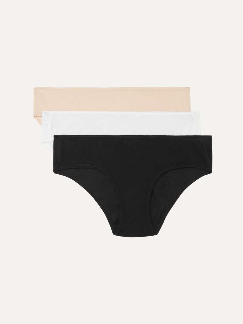 Skin + Net Sustain Set Of Three Organic Pima Cotton-jersey Briefs