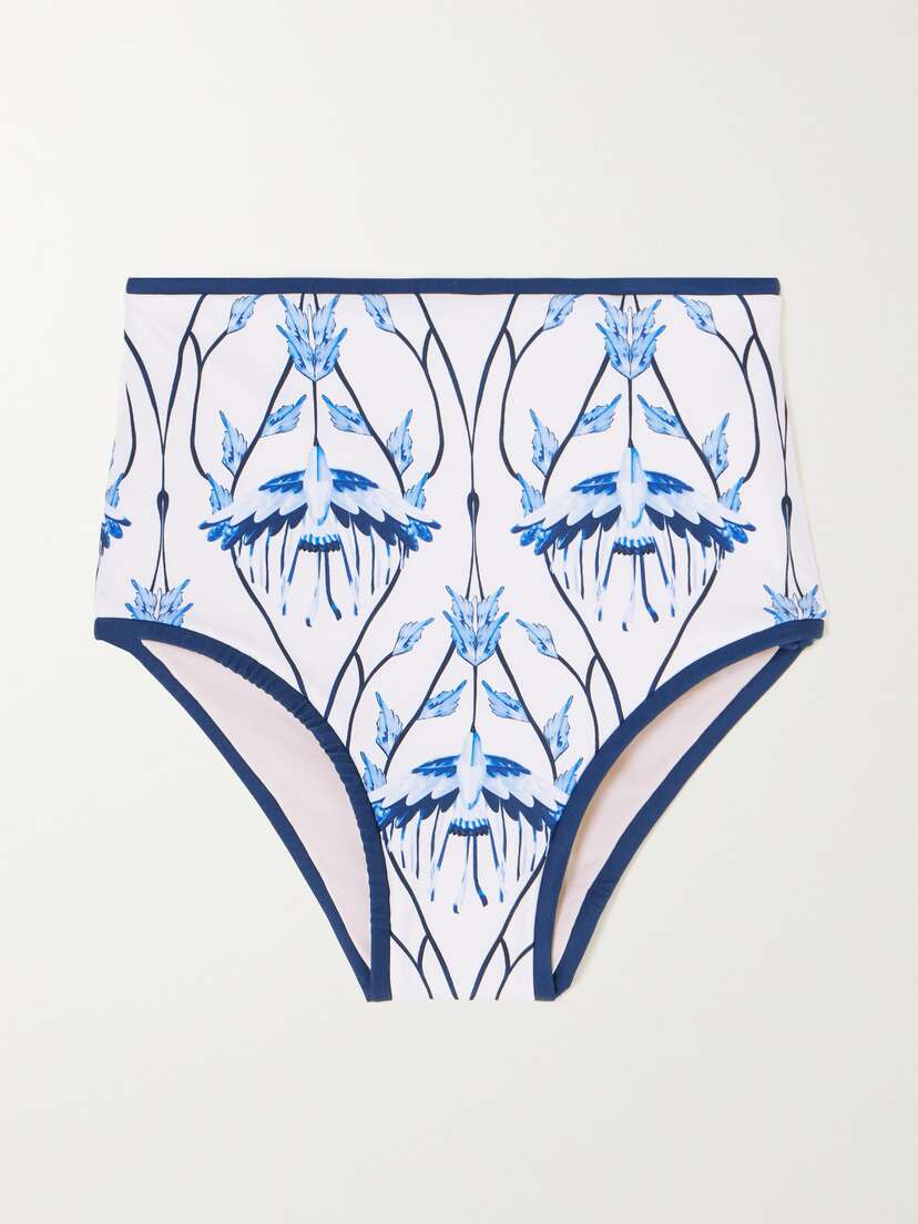 Agua by Agua Bendita + Net Sustain Magenta Cometa Printed Recycled Bikini Briefs