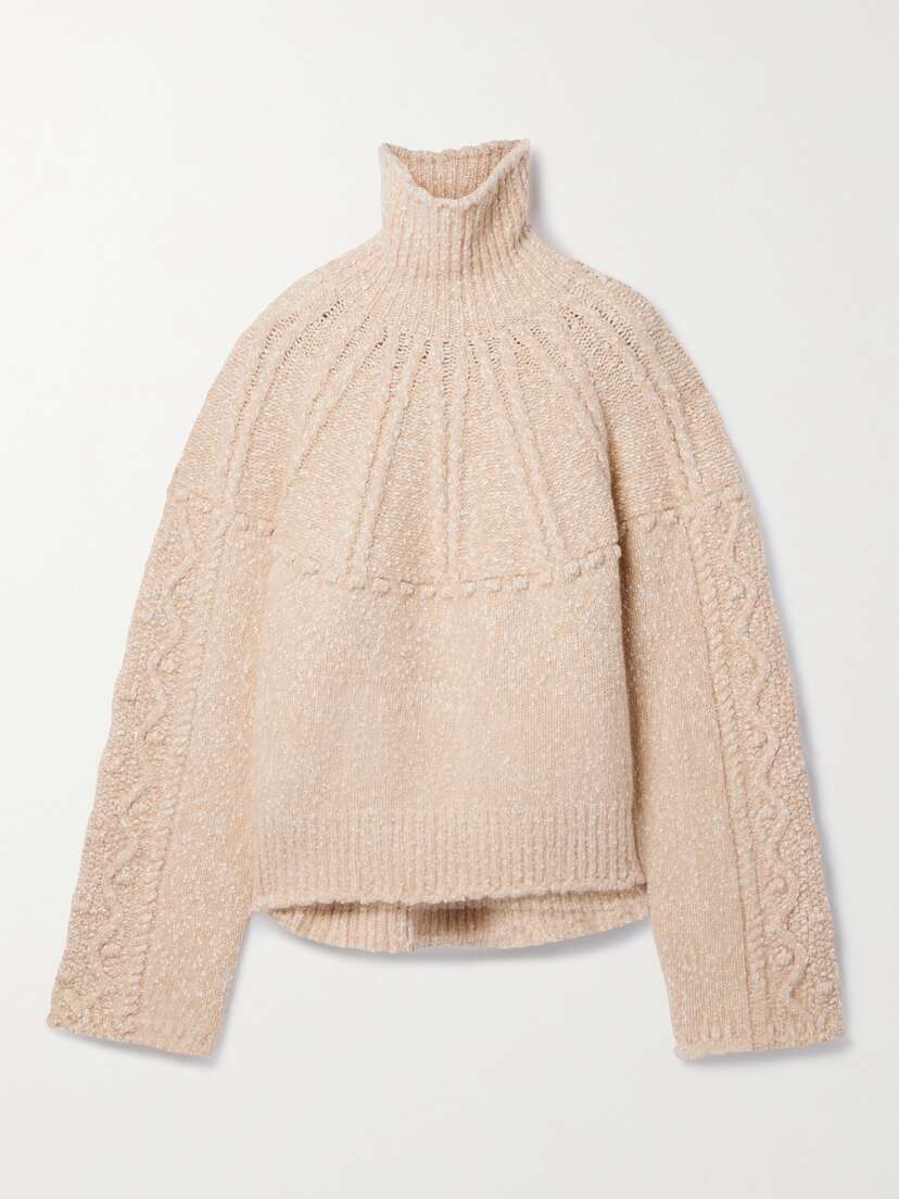 Altuzarra Booth Cable-knit Turtleneck Sweater