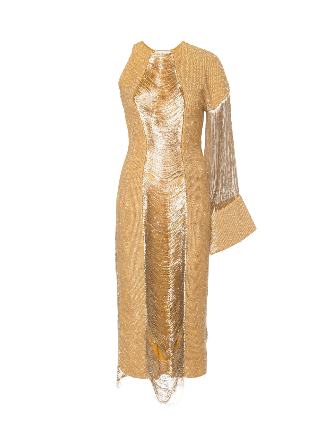 Alexander McQueen Metallic Threading Dress