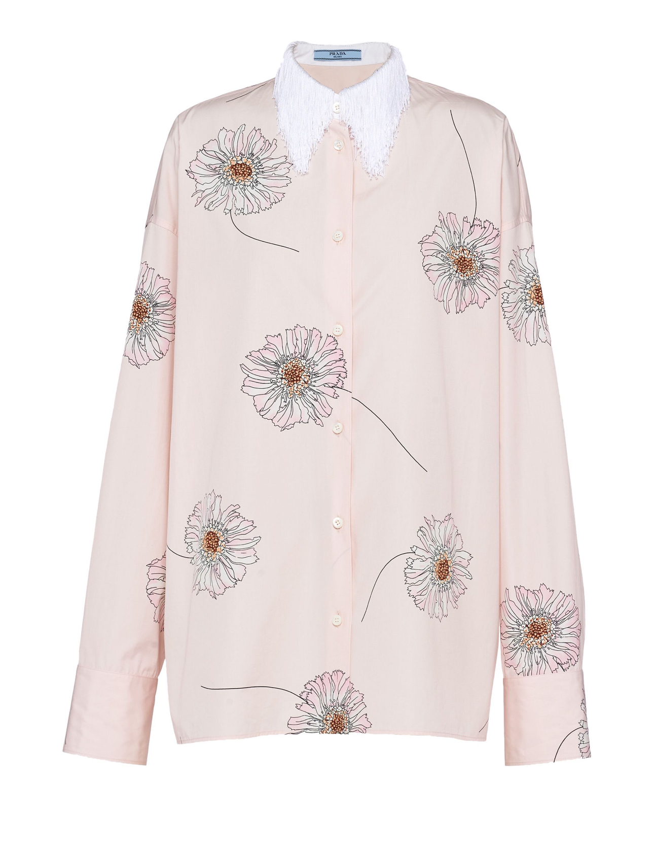 Prada Gerbera Print Cotton Shirt