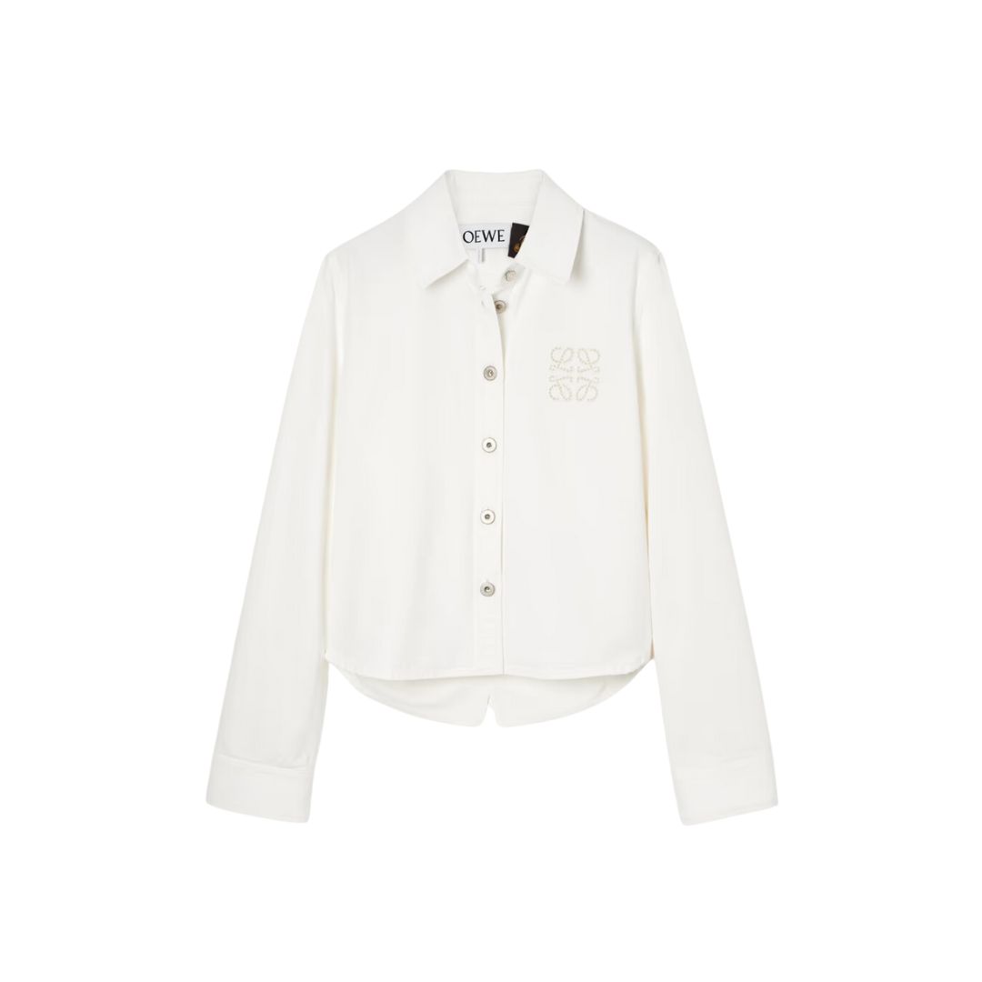 Loewe + Paula's Ibiza Broderie Anglaise Denim Shirt