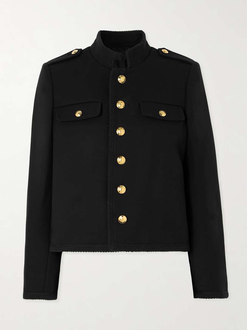 Nili Lotan Briella Braided Cotton-twill Jacket