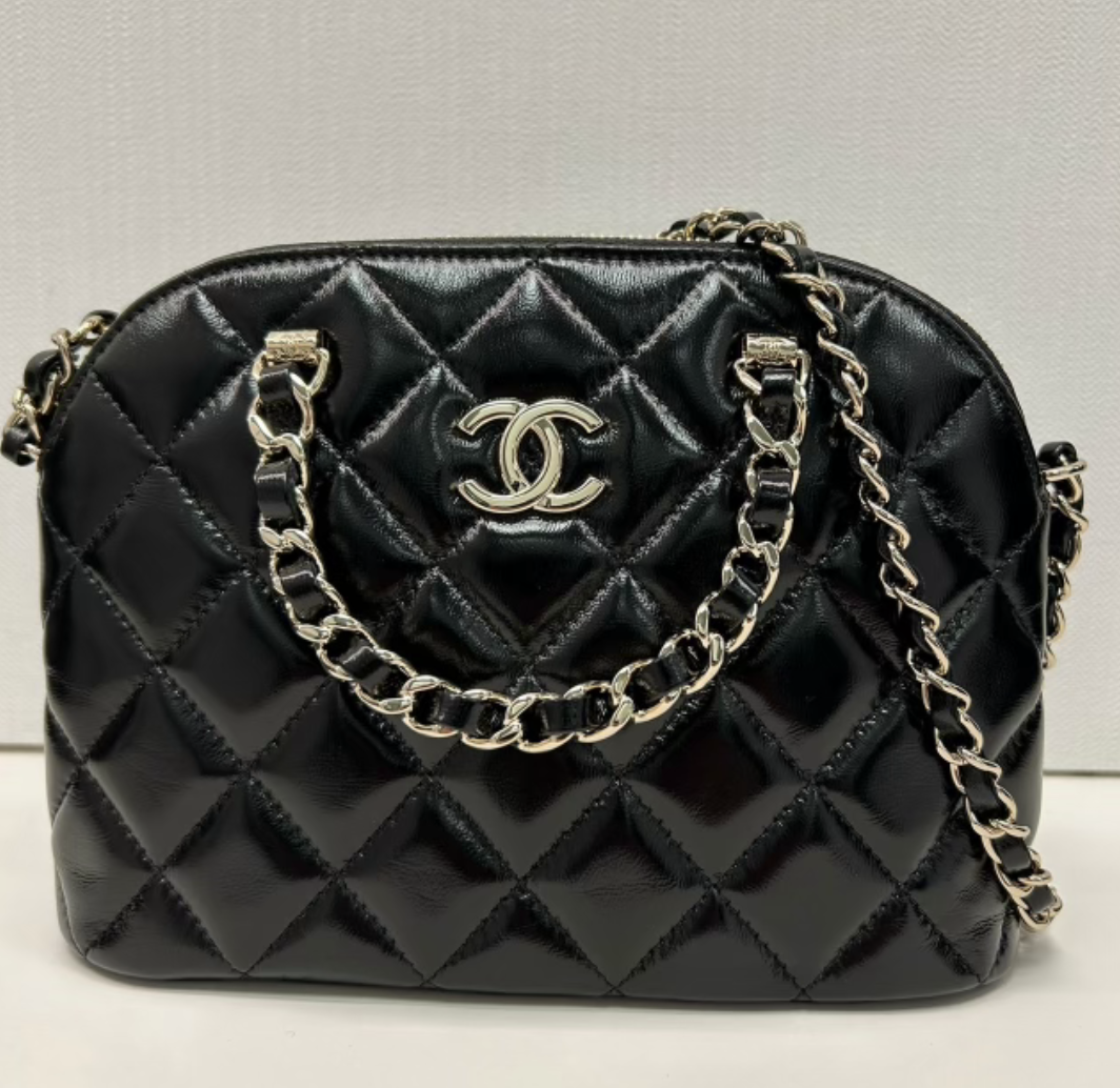 Chanel Black Patent Leather Bag