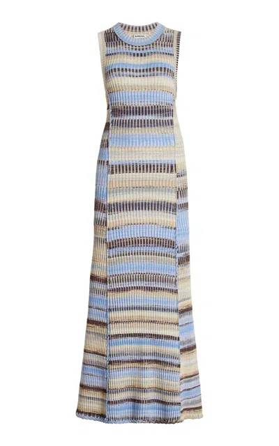 Simkhai Fairfax Ribbed-knit Maxi Dress