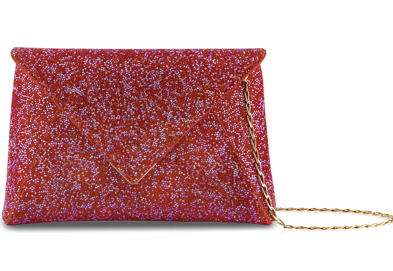 Tyler Ellis Small Lee Pouchet Iridescent Koi Swarovski Rock Crystal