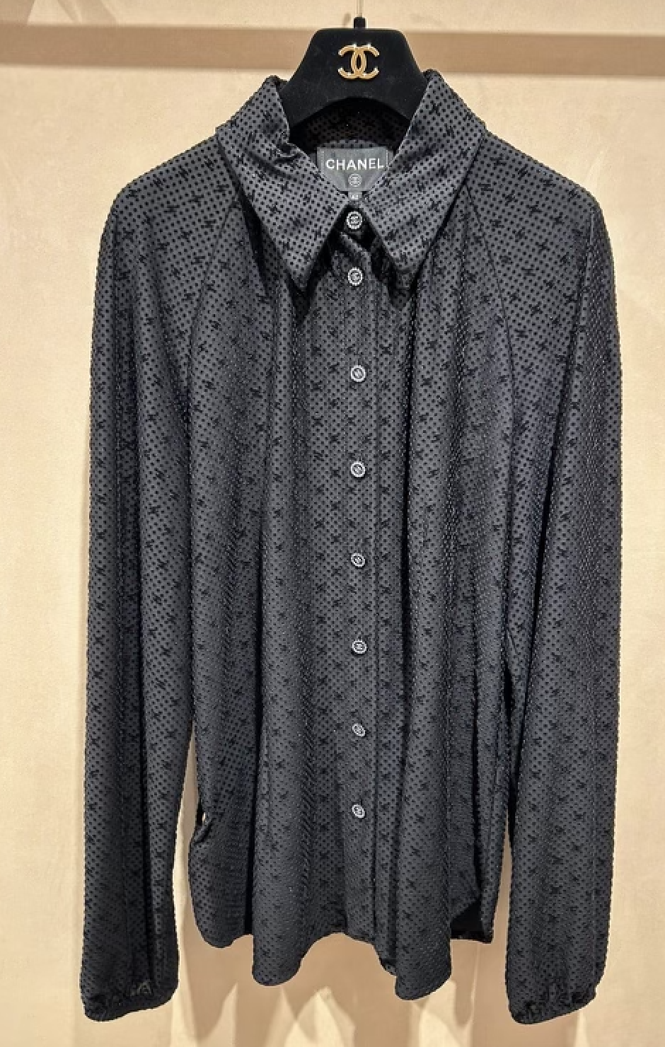 Chanel Black Long Sleeve Top