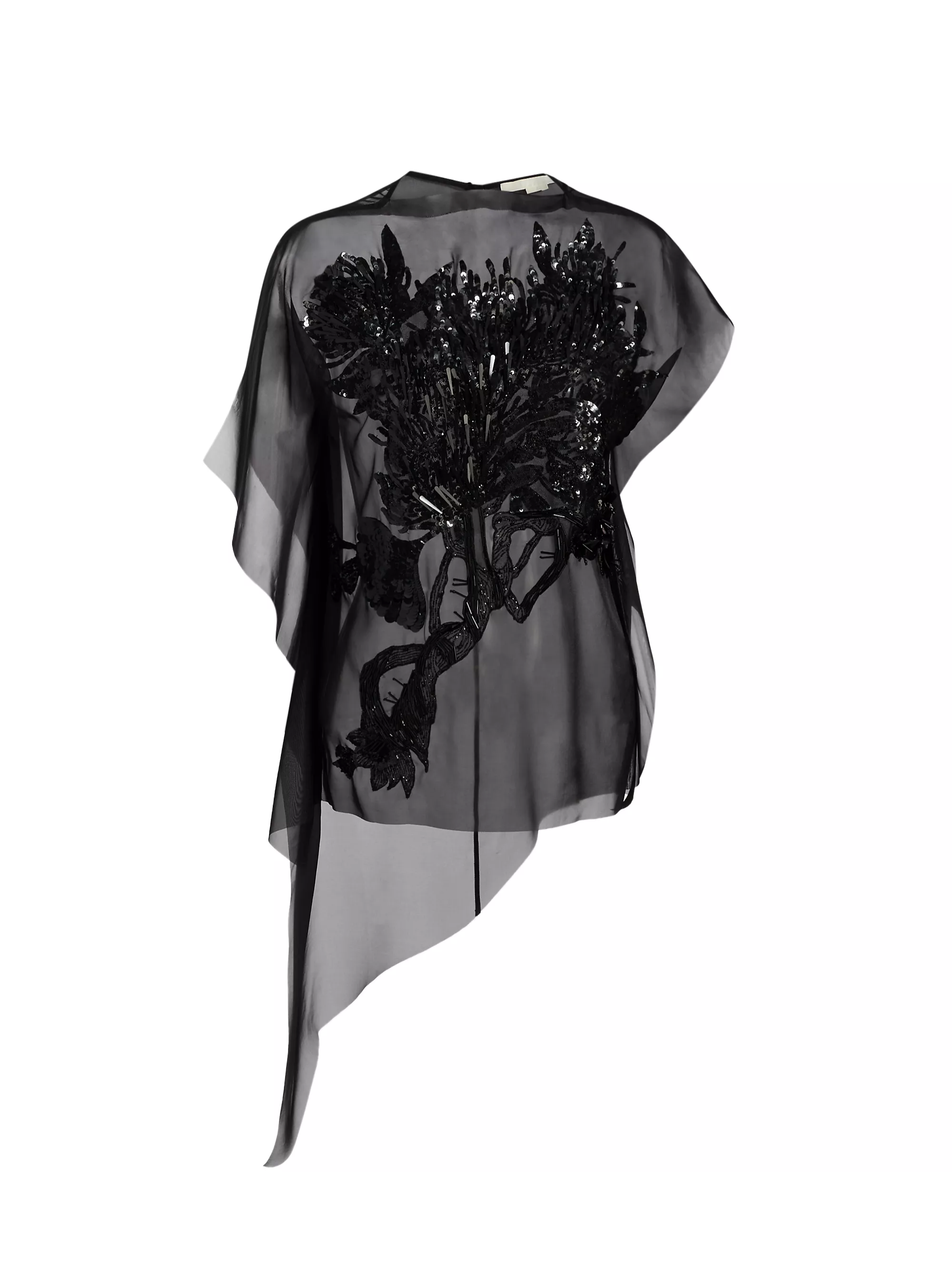 Jason Wu Organza Floral Embroidered Top