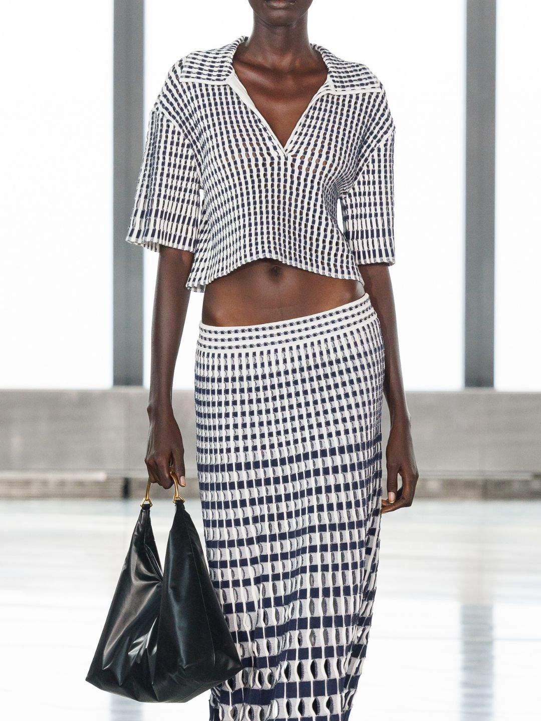 Simkhai PRE-ORDER Adley Cropped Polo