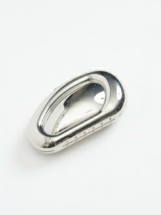 Simkhai PRE-ORDER Luna Oval Clutch - Silver