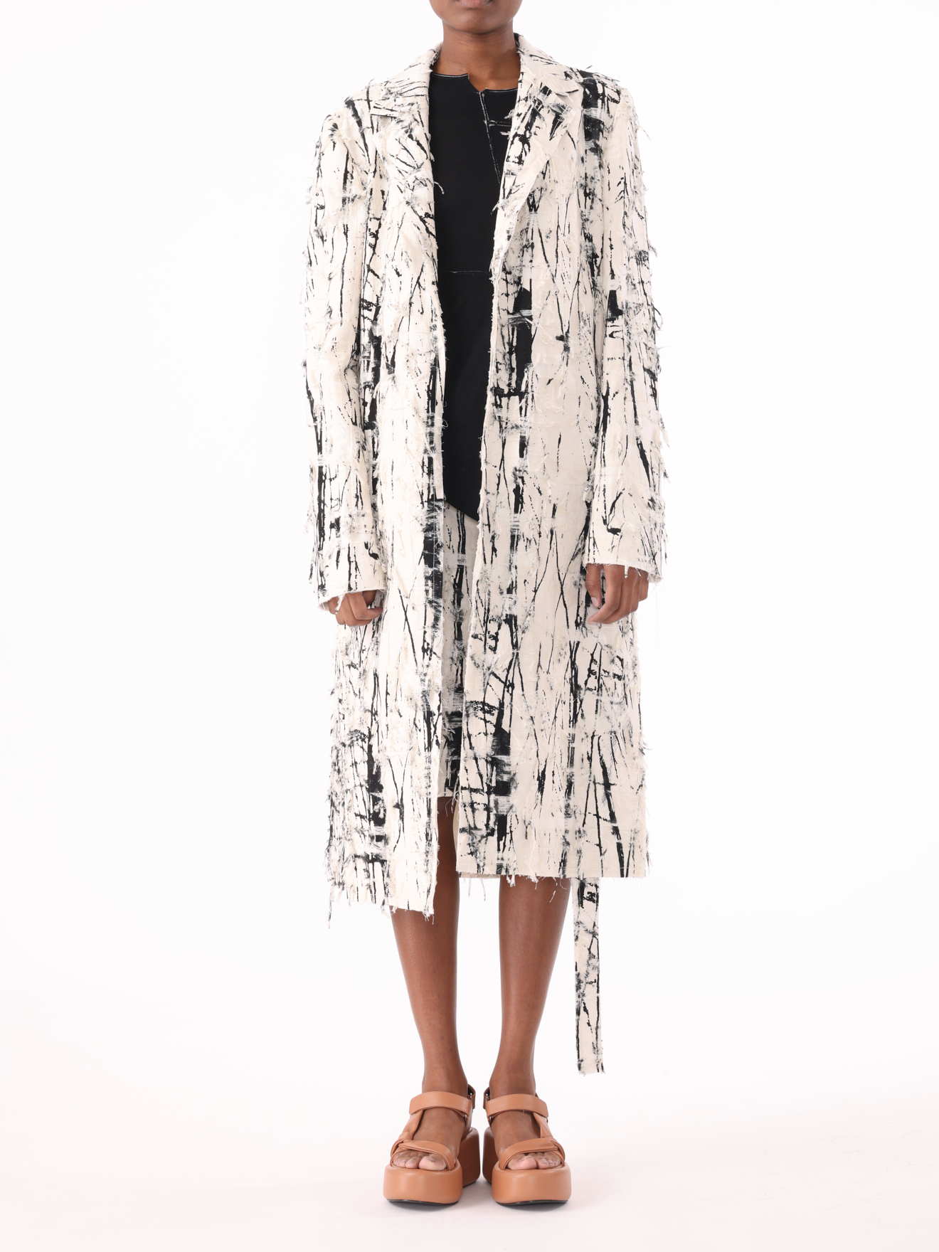 Jason Wu Collection PRE-ORDER Calligraphy Jacquard Single-Breasted Coat