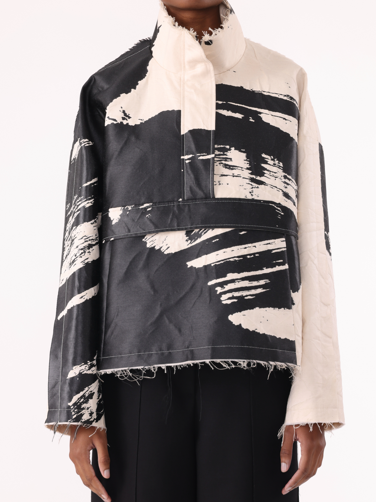 Jason Wu Collection PRE-ORDER Calligraphy Jacquard Cropped Anorak