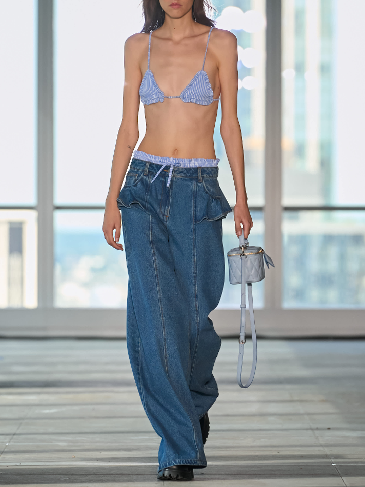 Aknvas PRE-ORDER Penny Cerulean Stripe Tie Top