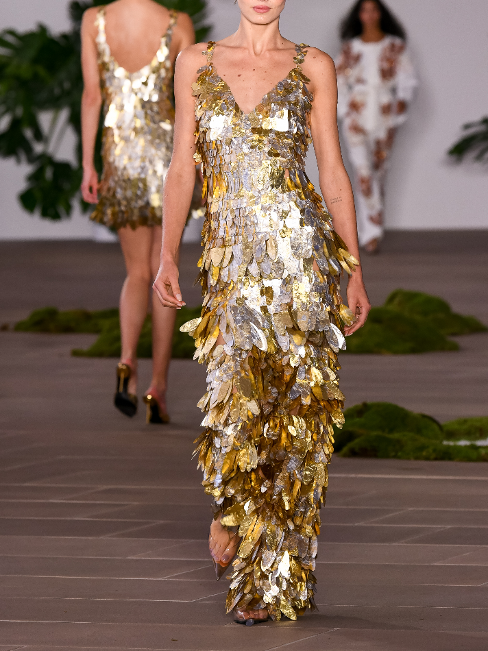 PatBo PRE-ORDER Sequin Embroidered Gown