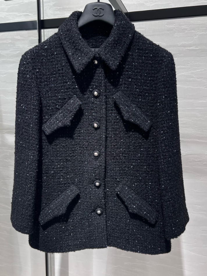 Chanel Black Tweed Blazer