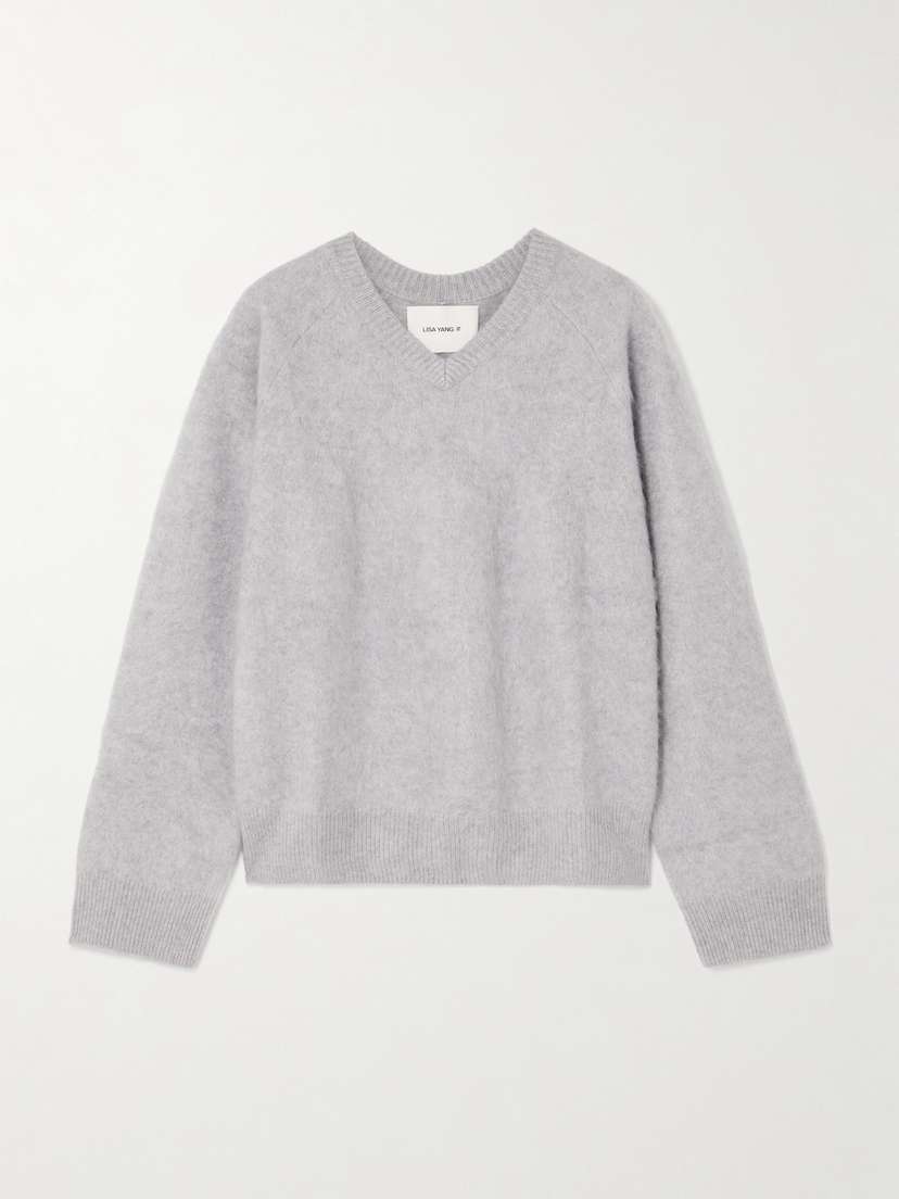 Lisa Yang Mallory Brushed-cashmere Sweater