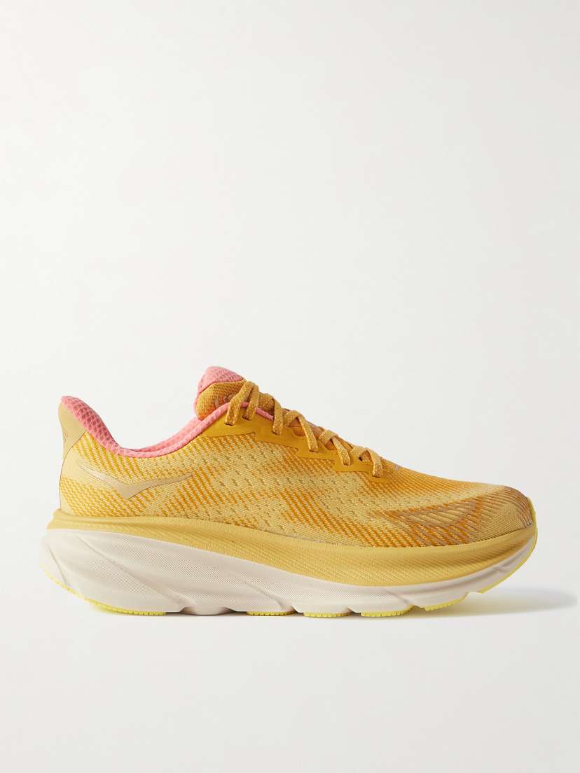 Hoka Clifton 9 Gtx Ts Rubber-trimmed Mesh Sneakers