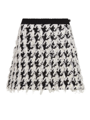 Dior Black and White Flared Mini Skier