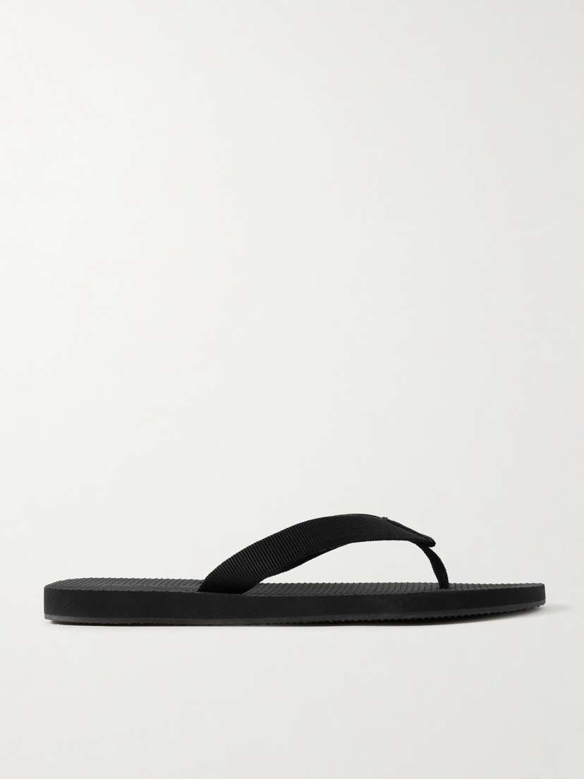 The Row Dune Cotton-blend Grosgrain Flip Flops
