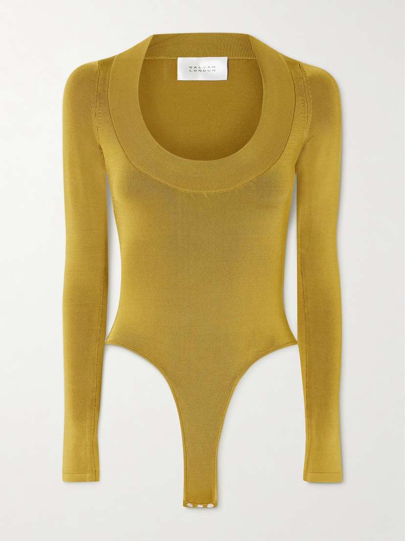 Galvan Sasha Knitted Thong Bodysuit