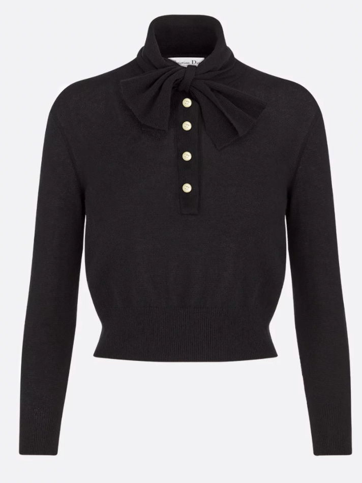 Dior Tied Collar Sweater