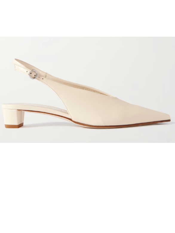 aeyde Oti leather slingback pumps