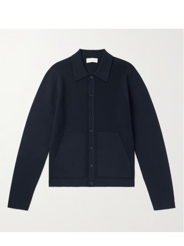 Dries Van Noten Slim-Fit Waffle-Knit Cardigan