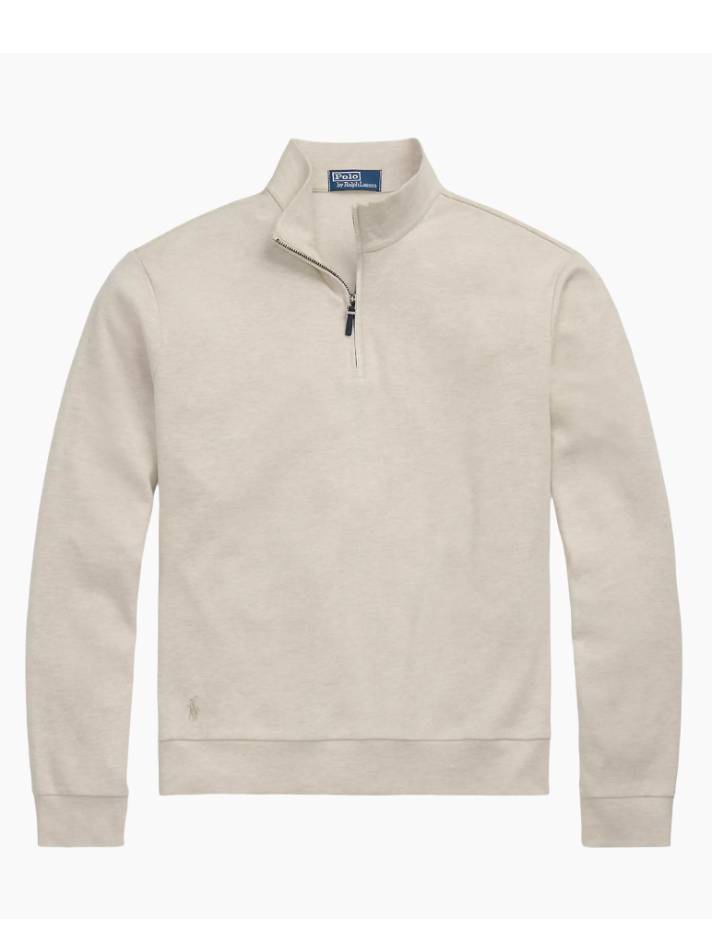 Polo Ralph Lauren Double Knit Jacquard Quarter Zip Sweater