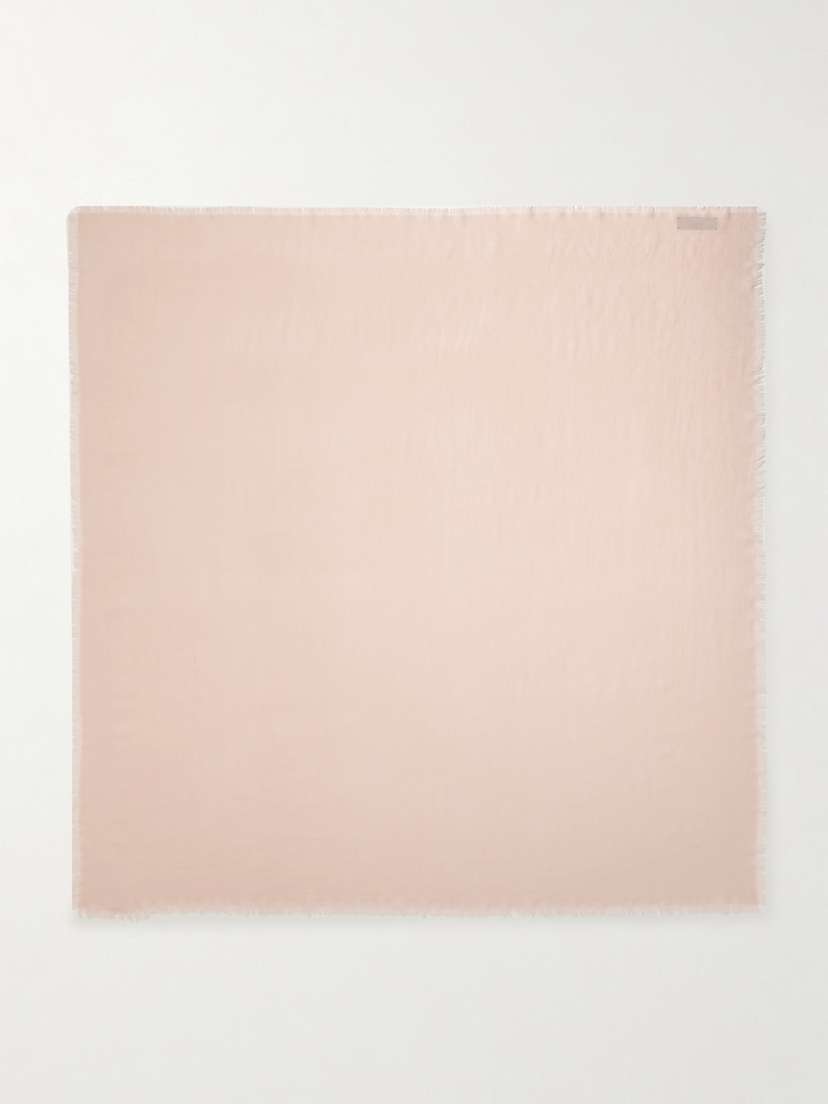 Gucci Frayed Wool And Silk-blend Jacquard Scarf