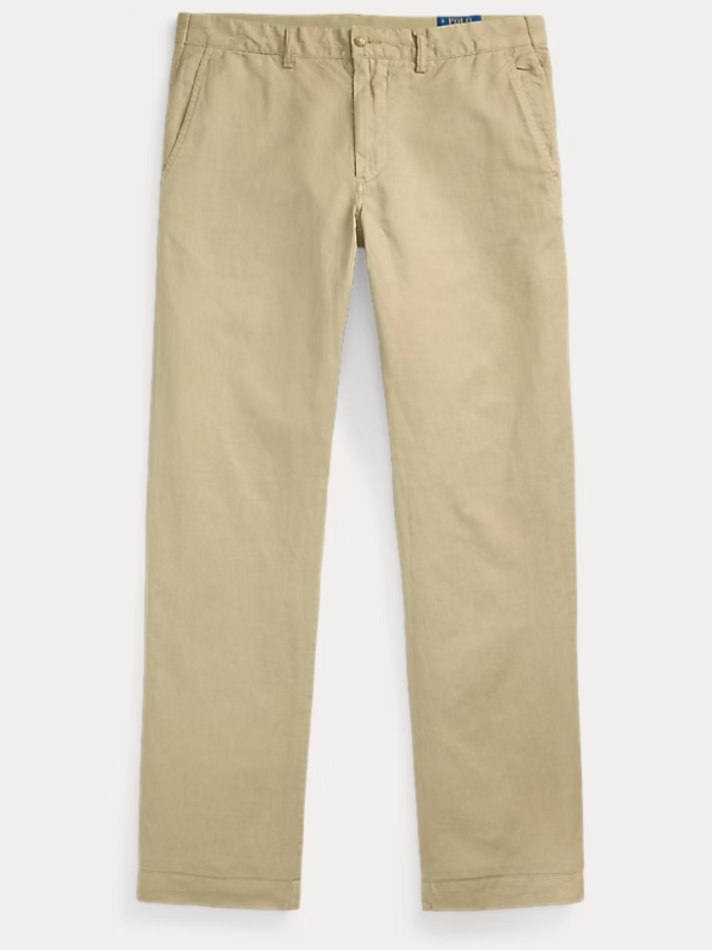 Ralph Lauren Straight Fit Linen-Cotton Pant