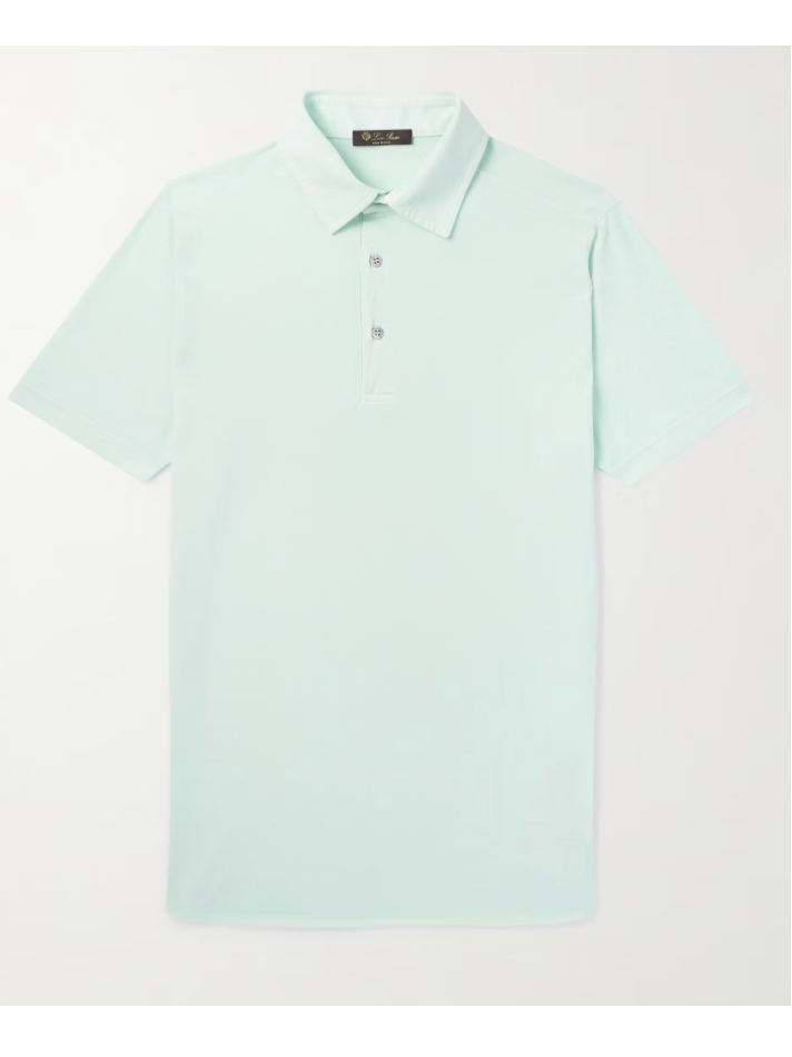 Loro Piana  Cotton-Piqué Polo Shirt