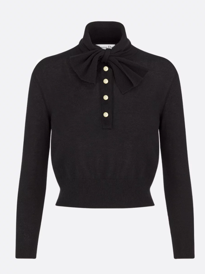 Dior Tied Collar Sweater